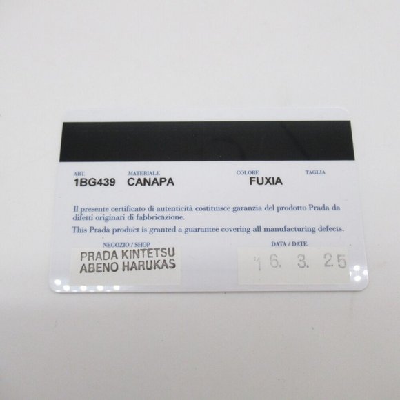 AUTHENTIC PRADA Canapa Tote Bag crossbody 2 way canvas Pink - Picture 12 of 12